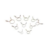 10/20/50pcs Petrol Hose Spring Clamps Zinc Plated Pipe Clips Fuel Line Clamp M5/M6/M7/M8/M9/M10/11/M12/M13/M14(20pcs M9)