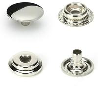 10/20/50sets 15mm Stainless Steel Press Studs Sewing Buttons Press Studs Sewing Leather Craft Clothes Bag Handmade DIY Rustproof-10sets(40pcs)
