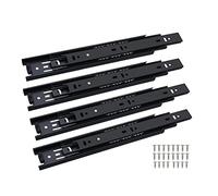 10 20 Inch Heavy Du Der Slides Side Mount 3 Sect Full Exteon Rails Kitchen Cabinet Glide Kits with Screws Smooth Sliding Mechanism for Shelving Units