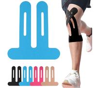 10/20 Pack PreCut Kinesiology Tape Knee, Pre-Cut Kinesiology Knee Tape for Knees, Elastic Waterproof Pre Cut Muscle Tape Sports Tapes for Relief Knee Pain (10pcs,Blue)