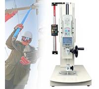 10-2000N Digital Tensile Testing Machine, Manual Force Gauge Stand, with 5 Probe, Output Function/Hand Wheel Operated/Display Clear, for Textiles, Sports, Scientific Research(With ruler,1000N)