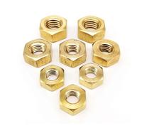10/200pc Solid Brass Copper Hex Hexagon Nut for M1 M1.2 M1.4 M1.6 M2 M2.5 M3 M4 M5 M6 M8 M10 M12 Screw Bolt Metric Thread(200pcs M1.2 silvery)