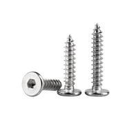 10-200pcs M2/M2.3/M2.6/M3/M3.5/M4/M5/M6 304 Stainless Steel Thin Head Hexagon Socket Self-tapping Screws, M2x12mm(200pcs)