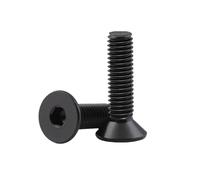 10-200pcs M2/M2.5/M3/M4/M5/M6/M8 Carbon Steel Countersunk Head Hexagon Socket Machine Screws, M5x12mm(30pcs)