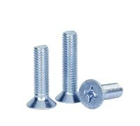 10-200pcs M3 M4 M5 M6 M8 Galvanized Cross Countersunk Screws Flat Head Machine(45mm,M6 (20PCS))