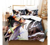 (10, 200X200 quilt cover three-piece set) New Death Digital Printing Brushed Bedding Four-piece Set Three-piece Set Bed Sheet