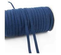 10/20M 3/6mm Flat Elastics Band for Hairband Bungee Cord Elastic Shoelaces Underwear Ribbon Strap Sewing Belt Pants Rubber Bands(NavyBlue,10Meters,3mm)