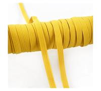 10/20M 3/6mm Flat Elastics Band for Hairband Bungee Cord Elastic Shoelaces Underwear Ribbon Strap Sewing Belt Pants Rubber Bands(Yellow,20Meters,6mm)