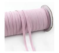 10/20M 3/6mm Flat Elastics Band for Hairband Bungee Cord Elastic Shoelaces Underwear Ribbon Strap Sewing Belt Pants Rubber Bands(Pink,10Meters,3mm)