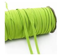 10/20M 3/6mm Flat Elastics Band for Hairband Bungee Cord Elastic Shoelaces Underwear Ribbon Strap Sewing Belt Pants Rubber Bands(FruitGreen,20Meters,3mm)
