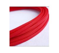 10/20m 3MM 4MM 6MM 8MM 10MM 12MM 16MM Flat PET Sleeves Braided Expandable Cable Wire Snakeskin Sleeving Black Red Blue Green Yellow(A-2,16MM,10 Meters)