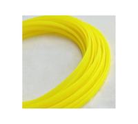 10/20m 3MM 4MM 6MM 8MM 10MM 12MM 16MM Flat PET Sleeves Braided Expandable Cable Wire Snakeskin Sleeving Black Red Blue Green Yellow(UV Yellow,6MM,10 Meters)