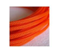 10/20m 3MM 4MM 6MM 8MM 10MM 12MM 16MM Flat PET Sleeves Braided Expandable Cable Wire Snakeskin Sleeving Black Red Blue Green Yellow(Orange,4MM,20 Meters)