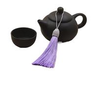 10/20Pcs 15cm Silky Floss Bookmark Tassels with Cord Loop Soft Knot Tassel for Making DIY Craft Accessory for Bookmarks,DIY Craft,Jewelry Making(Light purple,20Pcs)