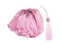 10/20Pcs 15cm Silky Floss Bookmark Tassels with Cord Loop Soft Knot Tassel for Making DIY Craft Accessory for Bookmarks,DIY Craft,Jewelry Making(Pink,10Pcs)
