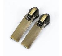 10/20Pcs 3#5# Nylon Zipper Slider Garment Decor Zippers Pull Head Multiple Color Zip Heads for Bag DIY Sewing for Purse, Clothes, Jeans, Luggage(Brass,10PCS_NO3)
