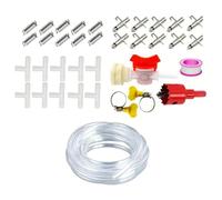 10/20PCS Automatic Pet Watering Systems with RustProof Nipples Drinker and Easy Install Accessories for Small Animal Water Feeders