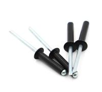 10/20pcs Black Aluminium Dome Round Head Pop Open Hollow Pull Blind Rivets Decoration Nail Rebite Self-plugging Rivet M2.4(M3.2 20pcs,16mm)