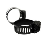 10/20pcs Black Worm Drive Hose Clamps for 3/8in. Stainless Steel Adjustable Fuel Pipe Line Size Clip Hoop Clamp(10PCS 10-16mm)