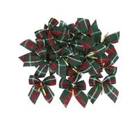 10/20Pcs Christmas Bows Xmas Tree Hanging Ornament Decorations for Home DIY Wreath Noel Navidad 2024 New Year Gift Wrap