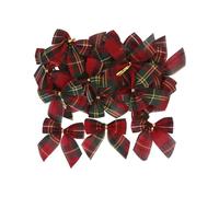 10/20Pcs Christmas Bows Xmas Tree Hanging Ornament Decorations for Home DIY Wreath Noel Navidad 2024 New Year Gift Wrap