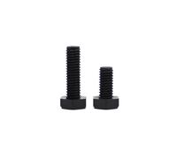 10/20pcs DIN933 Black Nylon Hex External Head Screws M3 M4 M5 M6 Plastic Insulation Hexagon Bolts PA66 GB5783(60mm,M6 10pcs)