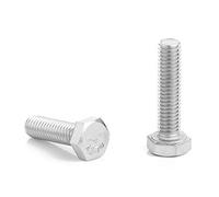 10/20pcs External Hex Hexagon Head Screws with Full Thread M4 M5 Bolt Tap Bolts(12mm,M5 10pcs)