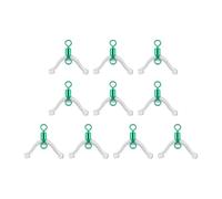 10/20Pcs Fishing Line Bifurcation Swivels Subline Splitter Anti Entanglements Tackle Contactor Device Tying Tool Line Space Bifurcation Swivels Rings Contactor Device For Double Hook Subline Splitter