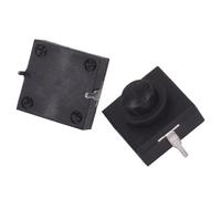 10/20pcs Flashlight Button Switch 12 * 12 * 9.4mm 1A 30V CB-1212-112D 2Pin black Mini Middle of the feet Switch ON-OFF(20 pcs)