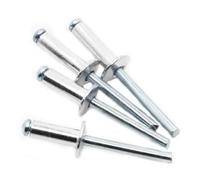 10/20pcs GB12618 Aluminium Dome Head Round Break Mandrel Blind Rivets Nail Pop Rivet Shank Mandrel Exhaust M2.4 M3.2 M4 M5 M6(M6 10pcs,20mm)