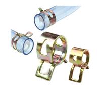 10/20PCS Hose Clamps Spring Band Fuel Clips Pipe Clamp Reusable 6/7/8/9/10/11/12/13/14/15/16/17/18/19/20mm Wood(10PCS 12mm)