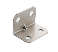 10 20pcs Iron Angle Bracket for Furniture Assembly 90 Degree Corner Support Rust-Resistant Brushed Finish Heavy Duty Hardware Connector for Cabinets Beds Screens Sashes 30x20mm(10pcs)