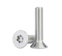 10/20pcs ISO14581 Torx Countersunk Head Screw M1.4 .6 M2 M3 M4 M5 M6 M8 M10 M12 304 Stainless Steel Six-Lobe Flat Bolts(60mm,M8 (10 Pieces))
