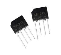 10/20Pcs KBP210 Bridge Rectifier 2A/1000V KBP210G Stack DIP-4 Flat(20Pcs)