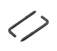 10/20pcs L Shaped Hooks Screw in Ceiling M2.4 .5 .8 M3 7 M4. Black Shape Right Angle Hooks(M3.7x70mm 10pcs)(M3.8x50mm 10pcs)