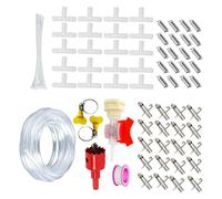 10/20PCS Leakproof Pet Drinking Kits Includes PVC Hose And Galvanized Coat Nipples Waterer For Rabbits Hamster Watering Water Feeders