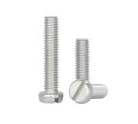 10-20pcs M2/M2.5/M3/M4 304 Stainless Steel Slotted Cylindrical Head Mechanical Screws, M3x50mm(10pcs)