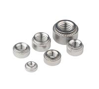 10/20pcs M2 M2.5 M3 M4 M5 M6 M8 M10 304 Stainless Steel Self-Clinching Nut Press Insert Rivet Nut Nutsert Rivnut Slab(20pcs,M2.5-2 slab 1.4mm)