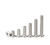 10/20pcs M3 M4 M5 Lenght 4-60mm Flat Head Hex Hexagon Socket Screw 304 Stainless Steel Ultra Thin Countersunk Bolt Round Furniture(M5x16(10pcs))