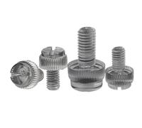 10/20Pcs M3 M4 M5 M6 M8 Clear Transparent Nylon PA66 White Black Plastic Knurl Slotted Head(Clear,20pcs M4x12)