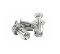 10/20pcs M4 M5 M6 Jack Nuts Screw Petal Screws Anchors Metal Rivet Petal Expansion Plugs Lock Bolt Board Wall Fastener Expansion Clamp(M4-20pcs)