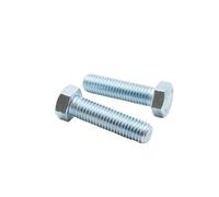 10/20pcs M6 M8 M10 M12 M14 M16 8. Grade Galvanized Outer Hexagonal Bolt 16mm-120mm Thread Length(75mm,M10 (10pcs))