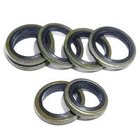 10/20pcs NBR Metal Washers for High Pressure Hydraulic Sealing - M5 M6 M8 M10 M12 M16 M20 to M30 Rubber Shim Gasket Set(M5 20pcs)