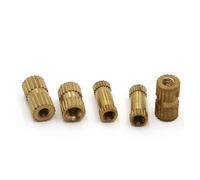 10-20pcs Solid Brass Copper ThreadInsert Nut Size M4 M5 M6(M4x5x6 20pcs)