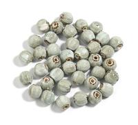10/20pcs Watermelon Pumpkin Shape 12MM Ceramic Beads Porcelain China Specail Loose for Decoration Making DIY for DIY Earring Bracelet Jewelry Making(Color 23)
