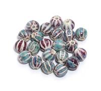10/20pcs Watermelon Pumpkin Shape 12MM Ceramic Beads Porcelain China Specail Loose for Decoration Making DIY for DIY Earring Bracelet Jewelry Making(Color 7)
