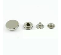 10/20Sets 12-25mm Snap Buttons Jacket Bag Leather Decor Buckle Clothing Press Studs Button DIY Sewing Accessories-Silver-23.0mm-10Sets