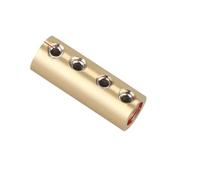 10/20Sets Brass Terminal Block With Heat Shrink Tubing 10/20/60/80A 1 In 1 Out Power Splitter Wire Connector(10pcs 60A R-4holes)