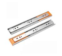 10-22 Inch Stainless Steel Soft Close Drawer Slides | Heavy Duty Full Extension Three-Section Ball Bearing Drawer Tracks - Silent Damped Cabinet Runners with 45kg Load Capacity(Buffer 16inch 40cm)