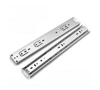 10-22 Inch Stainless Steel Soft Close Drawer Slides | Heavy Duty Full Extension Three-Section Ball Bearing Cabinet Runners - Silent Damped Furniture Hardware for Kitchen & Bedroom(Normal,50cm)